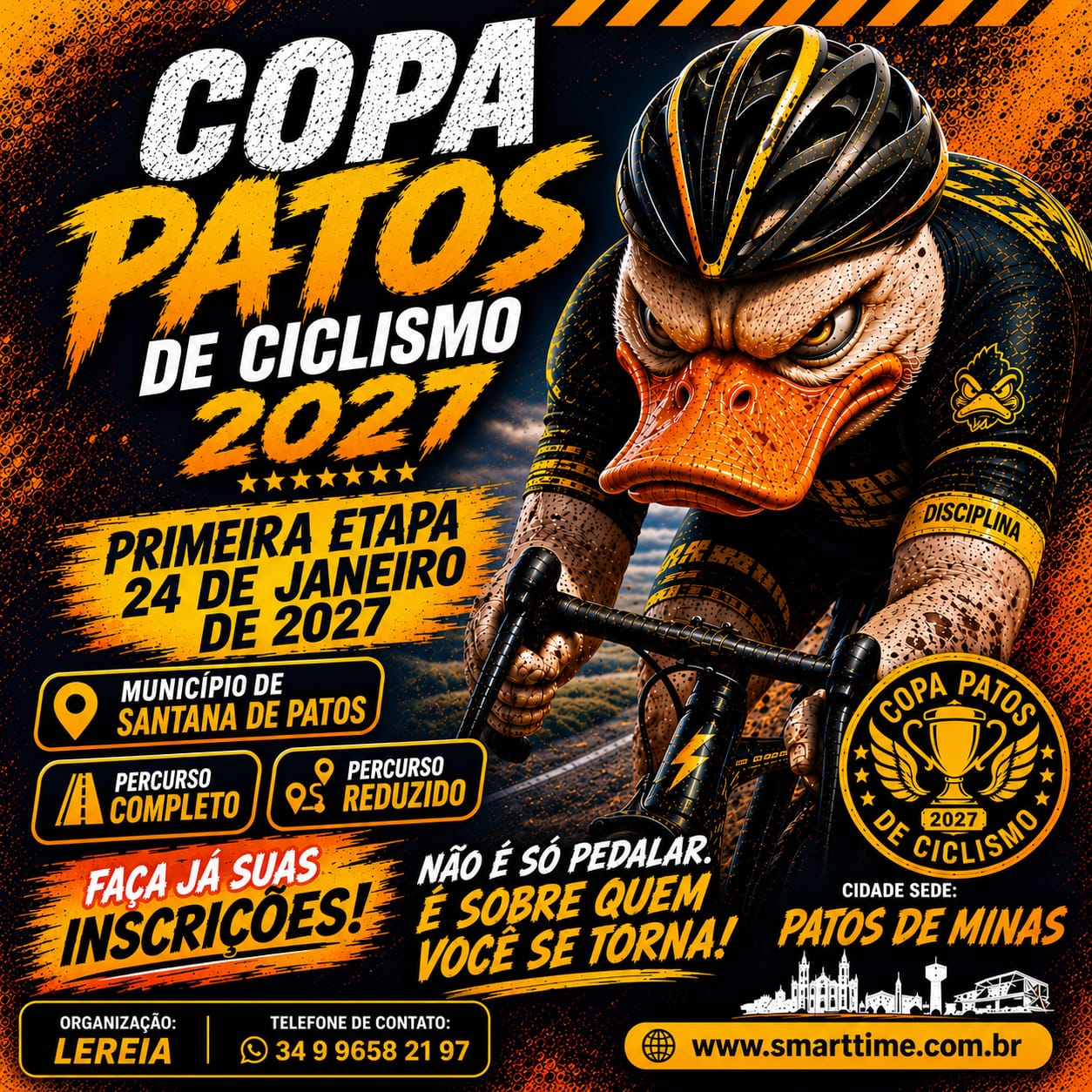 Banner do evento 1ª Etapa - Copa Patos de Ciclísmo